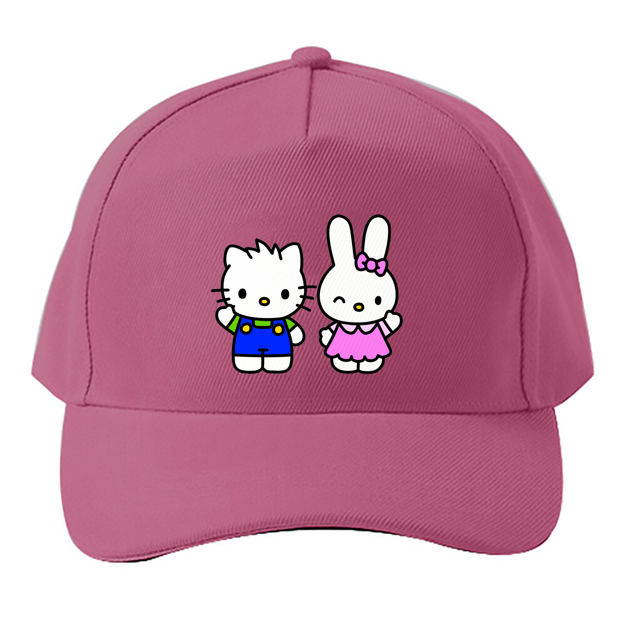 （画像用） Hello Kitty ハローキティ ベースボールキャップ 綿100％ 男女兼用 帽子 スポーツ